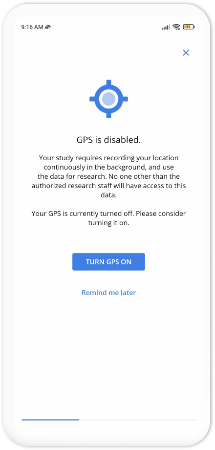 Grant GPS permission